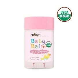CHOBS Organic Baby Balm 20g Vegan Hydrating Nourishing Multi Purpose Healing Moisturizer _ Made in Korea